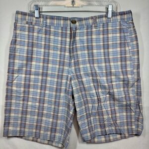 Merona Plaid Shorts Casual Everyday Golf Comfort‎ Size 36